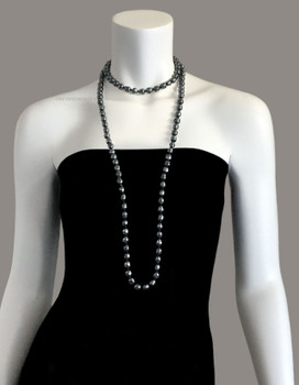 Chanel Vintage XL Tahitian Gray Baroque Pearl Sautoir