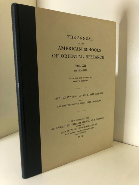 The Annual of the American Schools of Oriental Research- Vol. XII