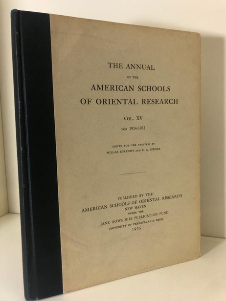 The Annual of the American Schools of Oriental Research- Vol. XV
