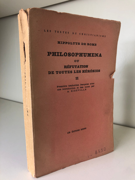 Hippolyte de Rome. Philosophumena