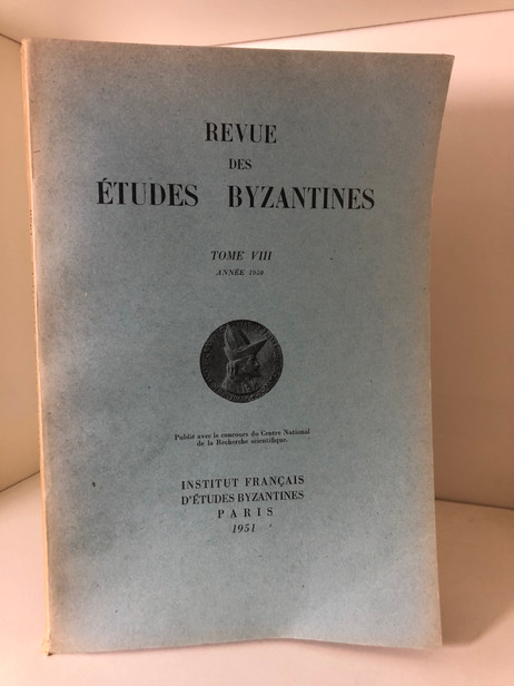 Revue des Études Byzantines 1951