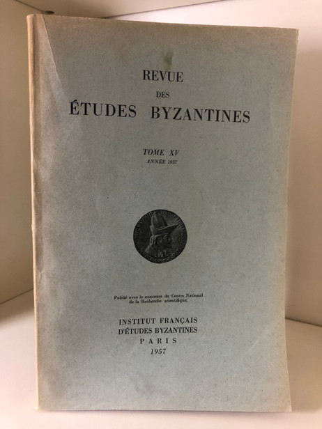 Revue des Études Byzantines 1957