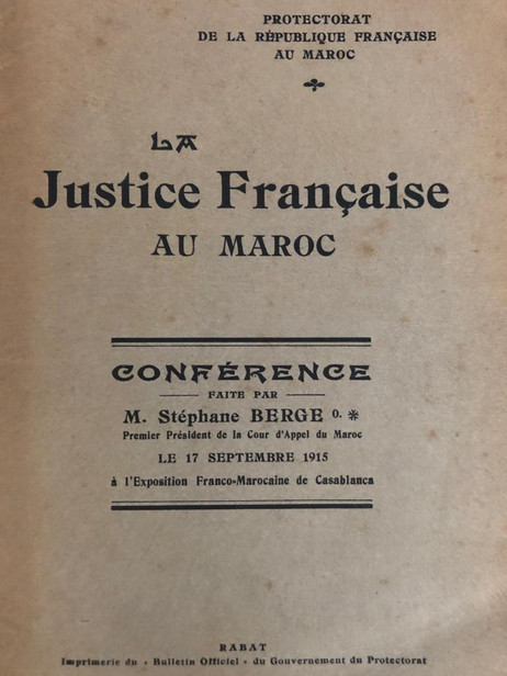 La justice française au Maroc