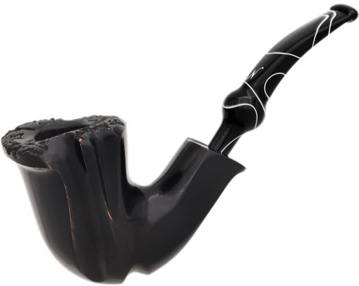 Nording Pipe Black/White Smooth