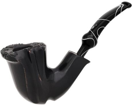 Nording Pipe Black/White Smooth