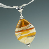 Ivory & Amber Swirl Pendant
