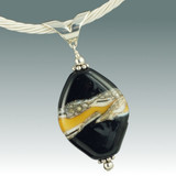 Black & Gold Swirl Pendant