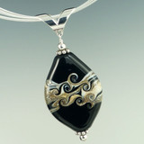 Classic Black Swirl Pendant