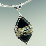 Classic Black Swirl Pendant