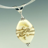 Ivory Silver Swirl Pendant
