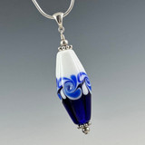 Cobalt & White Bicone