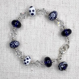 Blue & White Bracelet