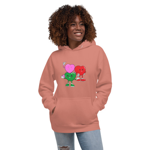 Women's Little Hearts F Hoodie