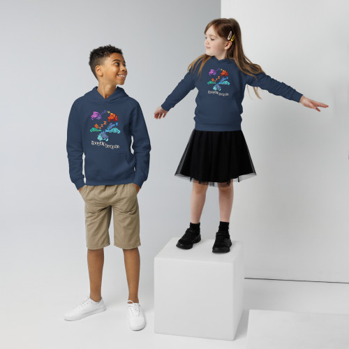 Kids Sleeping Dragons eco hoodie