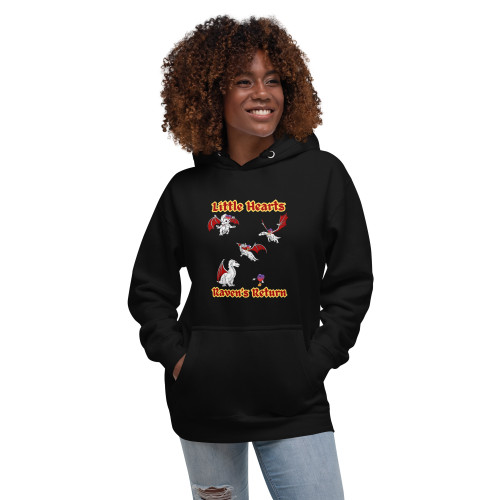 Women's Little Hearts Raven's Return Hoodie