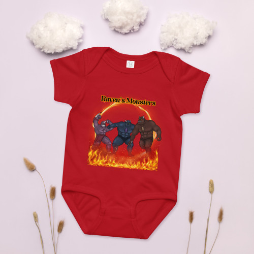 Monster Raven's Baby jersey bodysuit