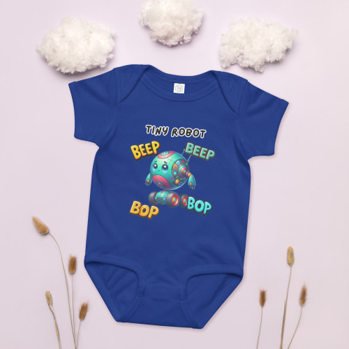 Tiny Robot Beep Bop Baby jersey bodysuit