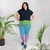 Ocean Blue Plus Size Leggings