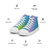 Ocean Blue Men’s high top canvas shoes