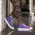 Purple Haze Men’s high top canvas shoes