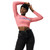 Everlove Pink Eco-friendly long-sleeve crop top