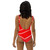 Red Heart One-Piece Swimsuit