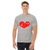 Men's Red Heart T-shirt (XL-5XL)