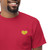 Men's Yellow Heart Embroidered classic T-shirt (2XL-5XL)