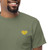 Men's Yellow Heart Embroidered classic T-shirt (2XL-5XL)