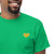 Men's Yellow Heart Embroidered classic T-shirt (2XL-5XL)