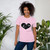 Women's Black Heart T-shirt (XL-4XL)