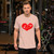 Men's Red Heart T-shirt (XS-XL)