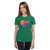 Kids Fire Red Heart Short Sleeve T-Shirt