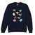 Little Heart Birdies Youth crewneck sweatshirt
