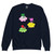 Little Hearts Floating Clouds Youth crewneck sweatshirt