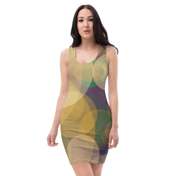 Green Bubble Slimming Dress