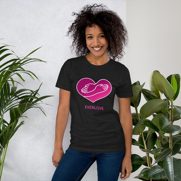 Women's Pink Haze Heart T-shirt