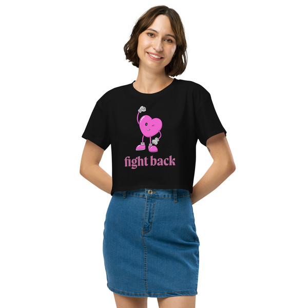 Women’s Pink Fight Back crop top