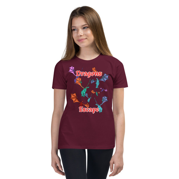 Youth Dragons Escape Short Sleeve T-Shirt