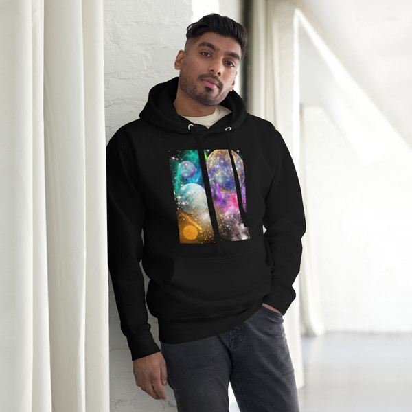 Men's Little Heart Planets Hoodie