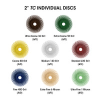 Sunburst 2'' TC Discs Dark Green 50 Grit Size (A/O) 12/Bx