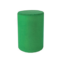 Rubber Abrasive Cone - Cylinder 1 X 3/4 - Green Medium S/C 1/Unit