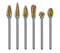 Goldies Carbide Burs Regular-Cut 6/Kit