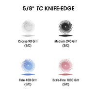 Sunburst 5/8'' TC Knife-Edge Blue 400 Grit Size (S/C) 12/Bx