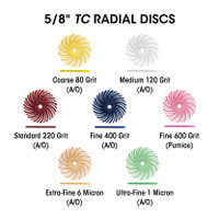 Sunburst 5/8" TC Discs Blue 400 Grit Size (A/O) 48/Bx