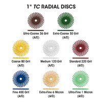 Sunburst 1" TC Discs Dark Green 50 Grit Size (A/O) 12/Bx
