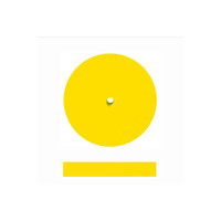 Sunburst 7/8" x 1/8" Wheels Yellow 80 Grit Size (A/O) 12/Bx