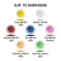 Sunburst 5/8'' TC Knife-Edge Yellow 80 Grit Size (A/O) 12/Bx