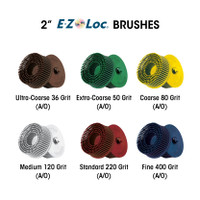 Sunburst 2" E-Z Loc Brushes Blue 400 Grit Size (A/O) 10/Bx