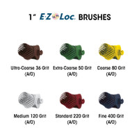 Sunburst 1" E-Z Loc Brushes Yellow 80 Grit Size (A/O) 10/Bx